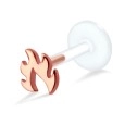 Flame Shaped Labrets Push-in LA-1001